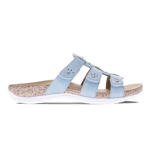 Andrea Slide Sandal - Light Blue