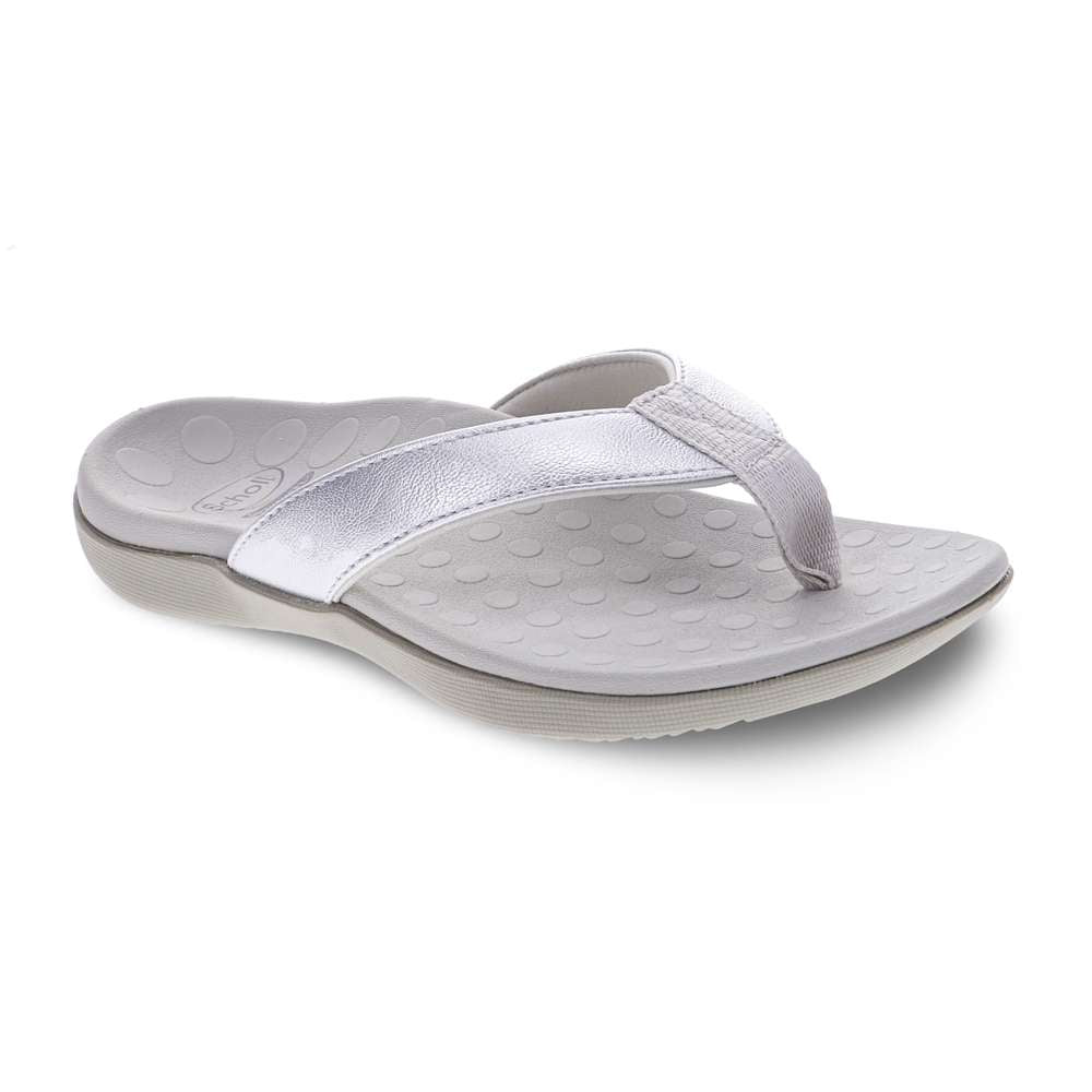 Sonoma Smooth Toe Post Sandal - Silver