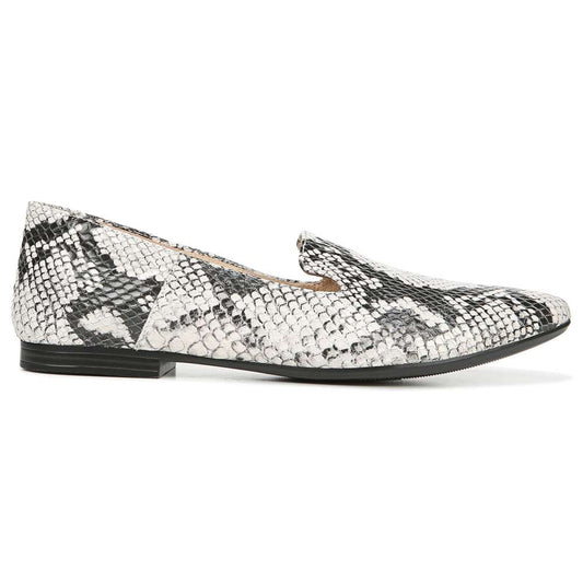 Lorna Flat - Black/White Snake