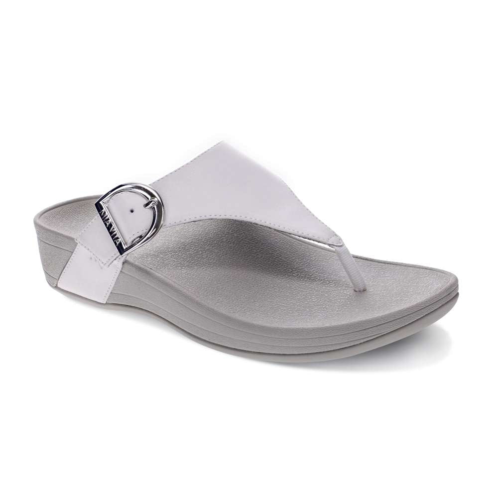 Faith Toe Post Sandal - White