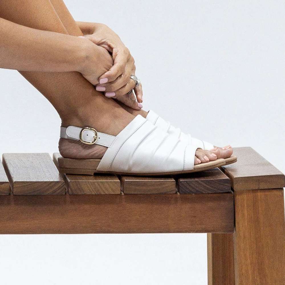 Mandy Flat Sandal - Tan