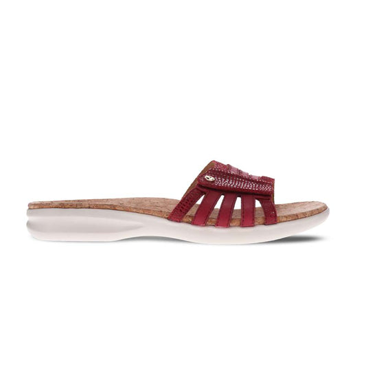 Peru Slide Sandal - Cherry Lizard