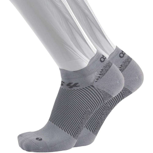 No Show Plantar Fasciitis Compression Socks (FS4) - Grey