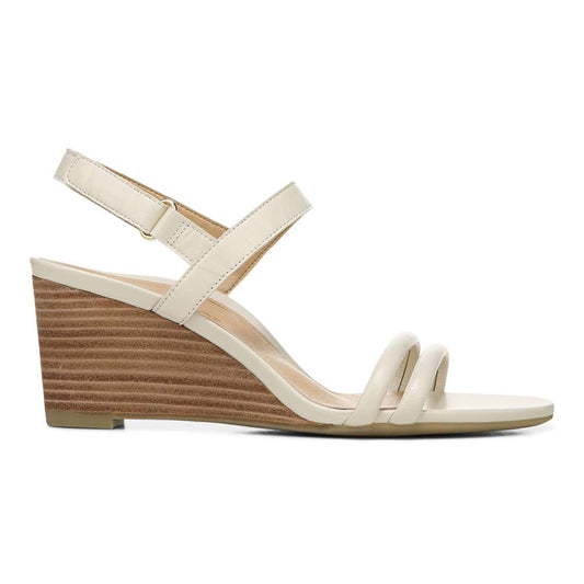 Emmy Wedge Sandal - Cream