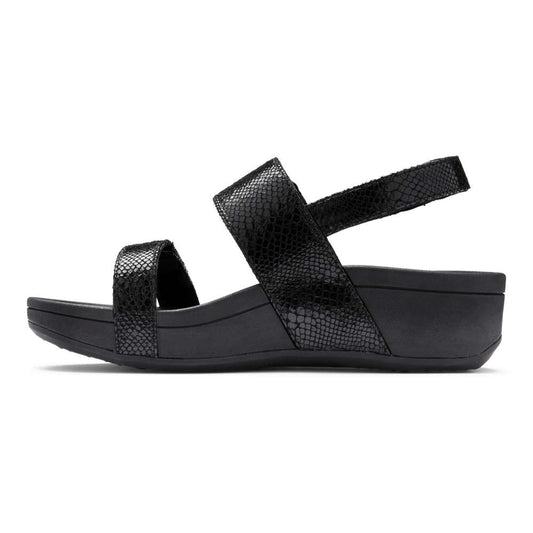 Bolinas Platform Sandal - Black Snake