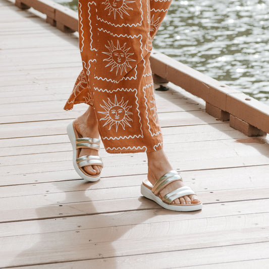 Lifestyle image for Bonny Slide Sandal - Champagne