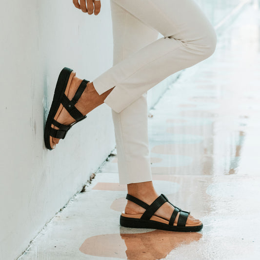 Lifestyle image for Bryn Adjustable Sandal - Rose Multi