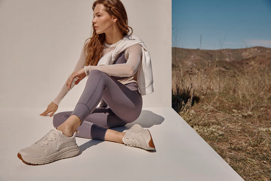 Lifestyle image for Walk Max Lace Up Sneaker - Magnolia Dusk