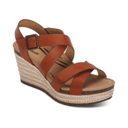 Anna Arch Support Wedge - Cognac