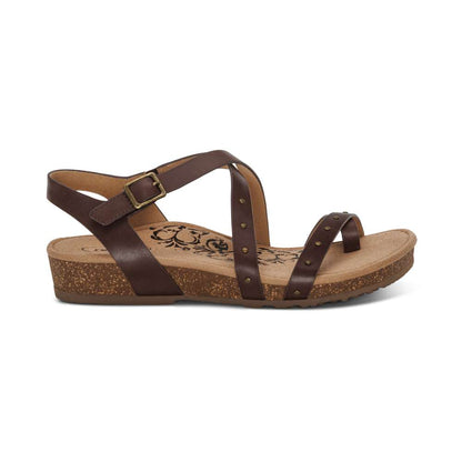 Lauren Strapped Sandal - Coffee