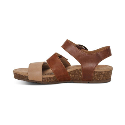 Lilly Strapped Sandal - Walnut