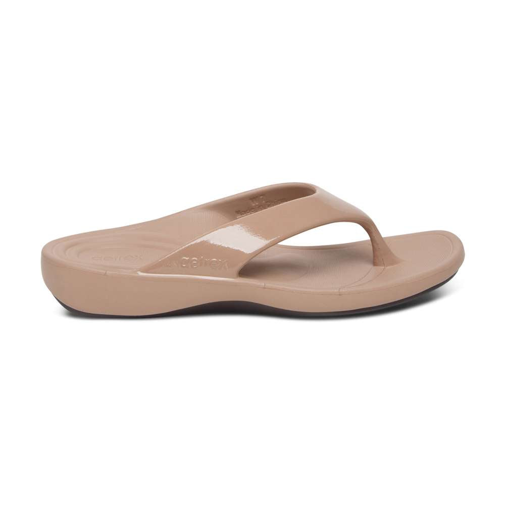 Maui Women's Toe Post Sandal - Mocha