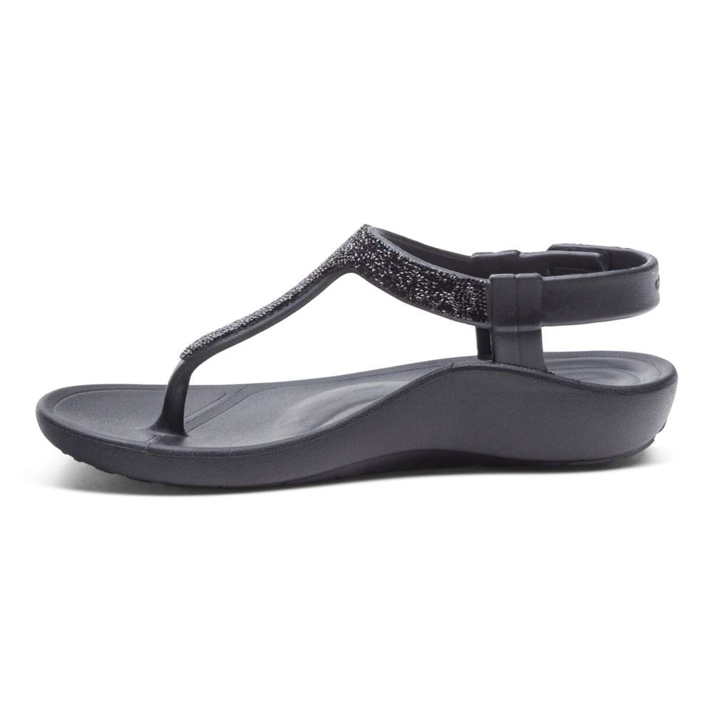 Skyler Sandals - Black Sparkle