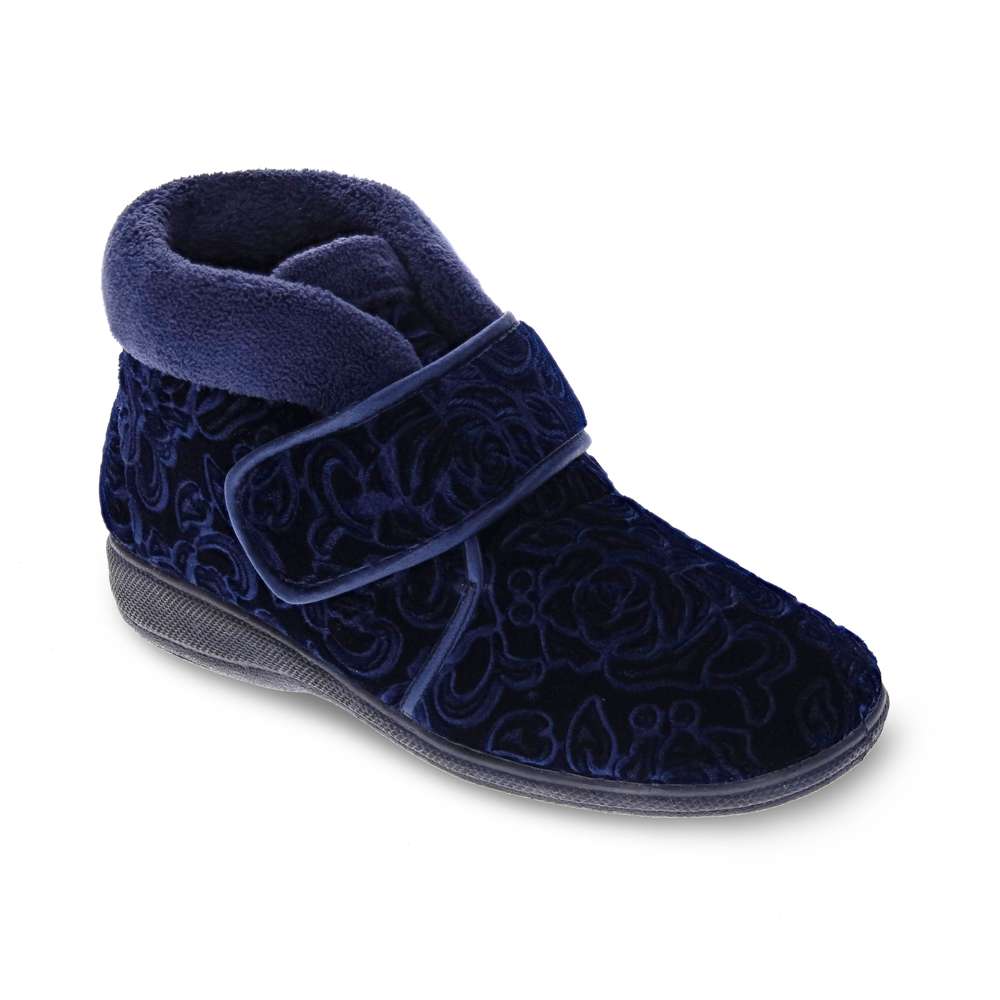 Dale Slipper - Navy Emboss