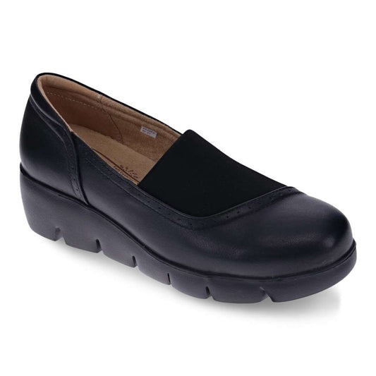 Georgia Wedge - Black/Black