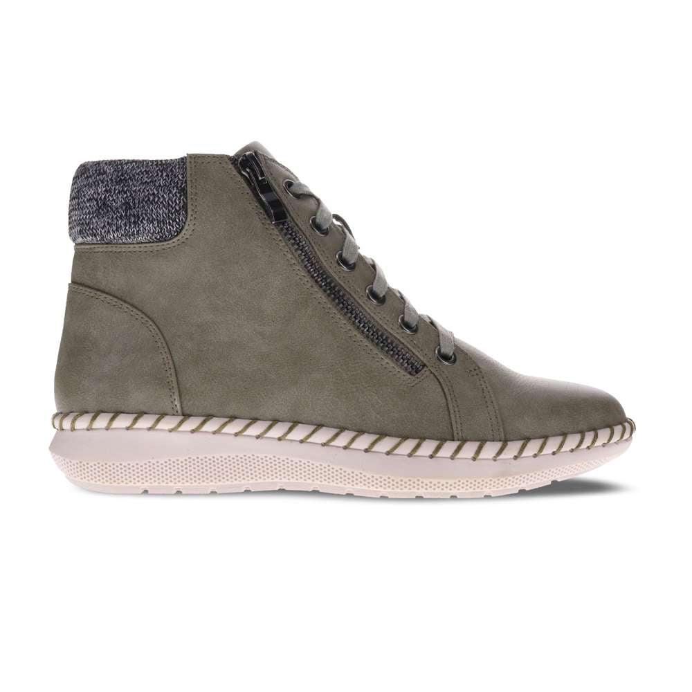 Willow Zip Bootie - Olive
