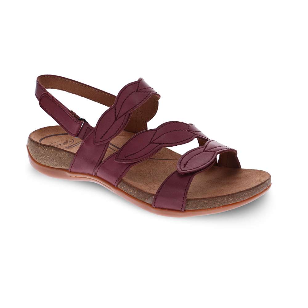 Able Adjustable Sandal - Burgundy