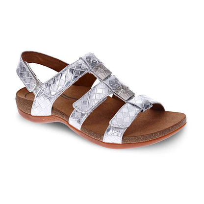 Acton Adjustable Sandal - White/Silver