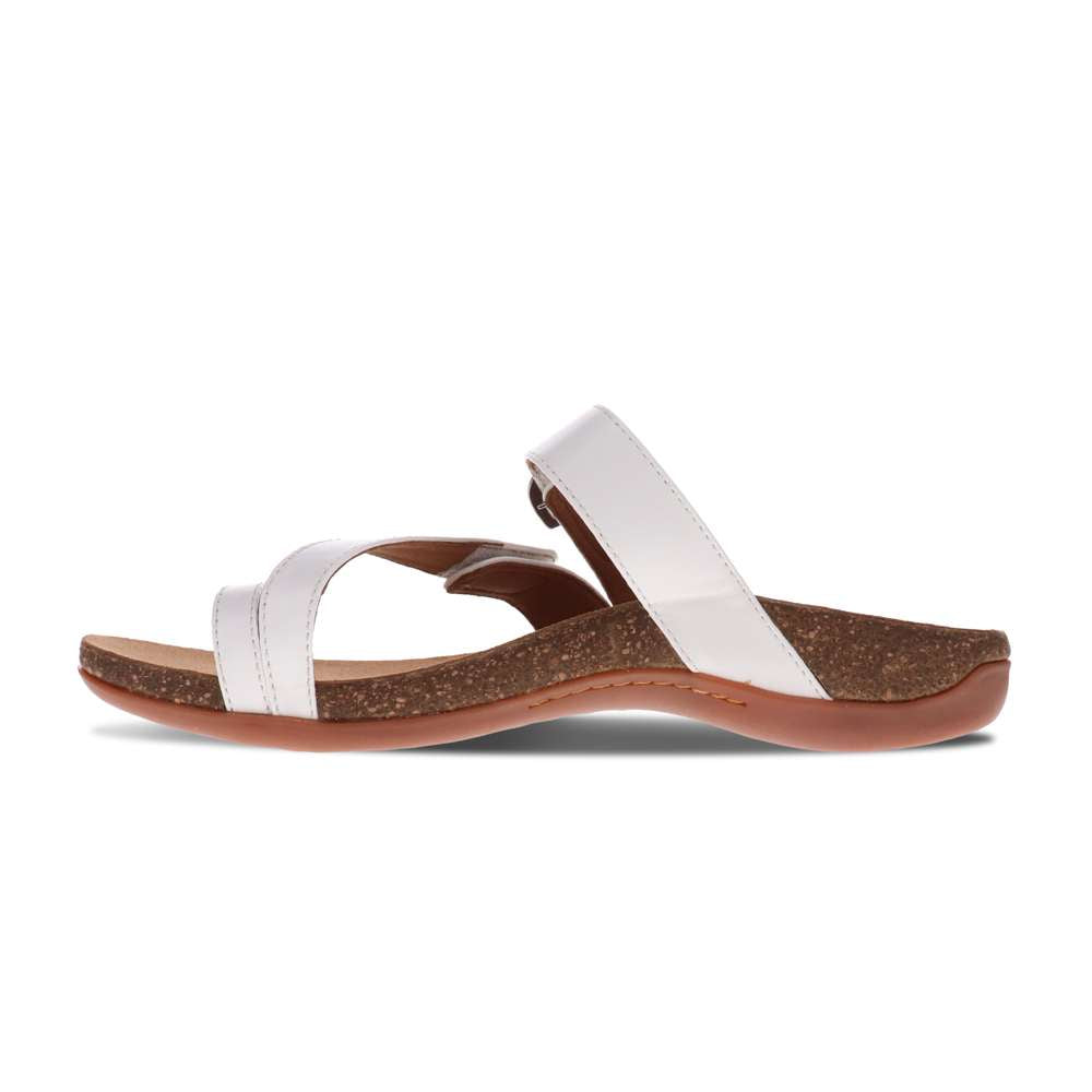 Ava Slide Sandal - White