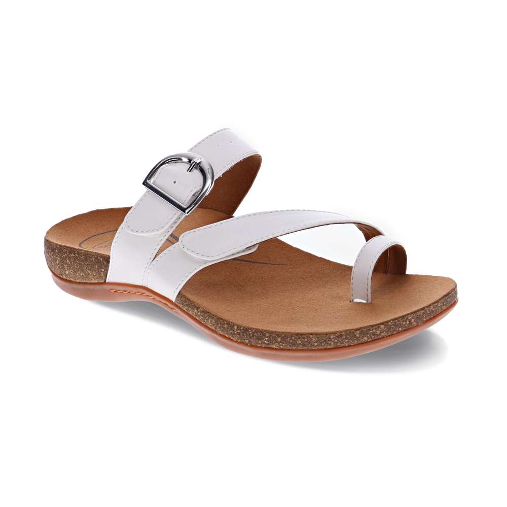 Ava Slide Sandal - White