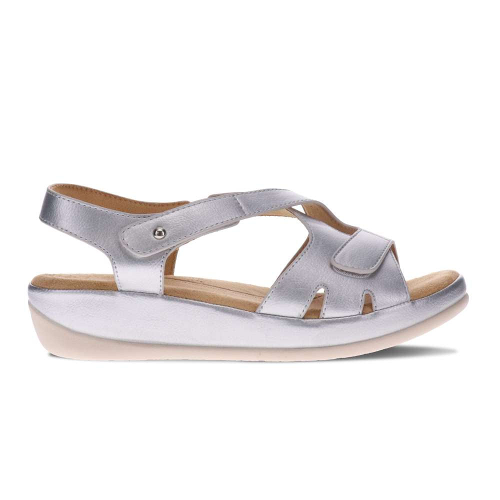 Casey Adjustable Sandal - Silver