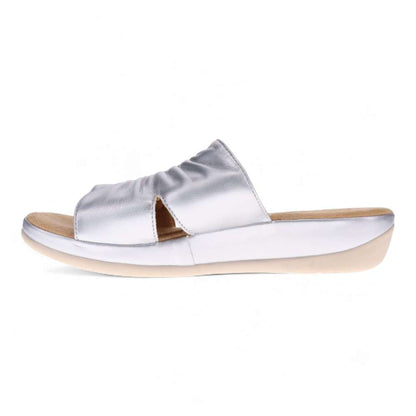 Cora Slide Sandal - Silver