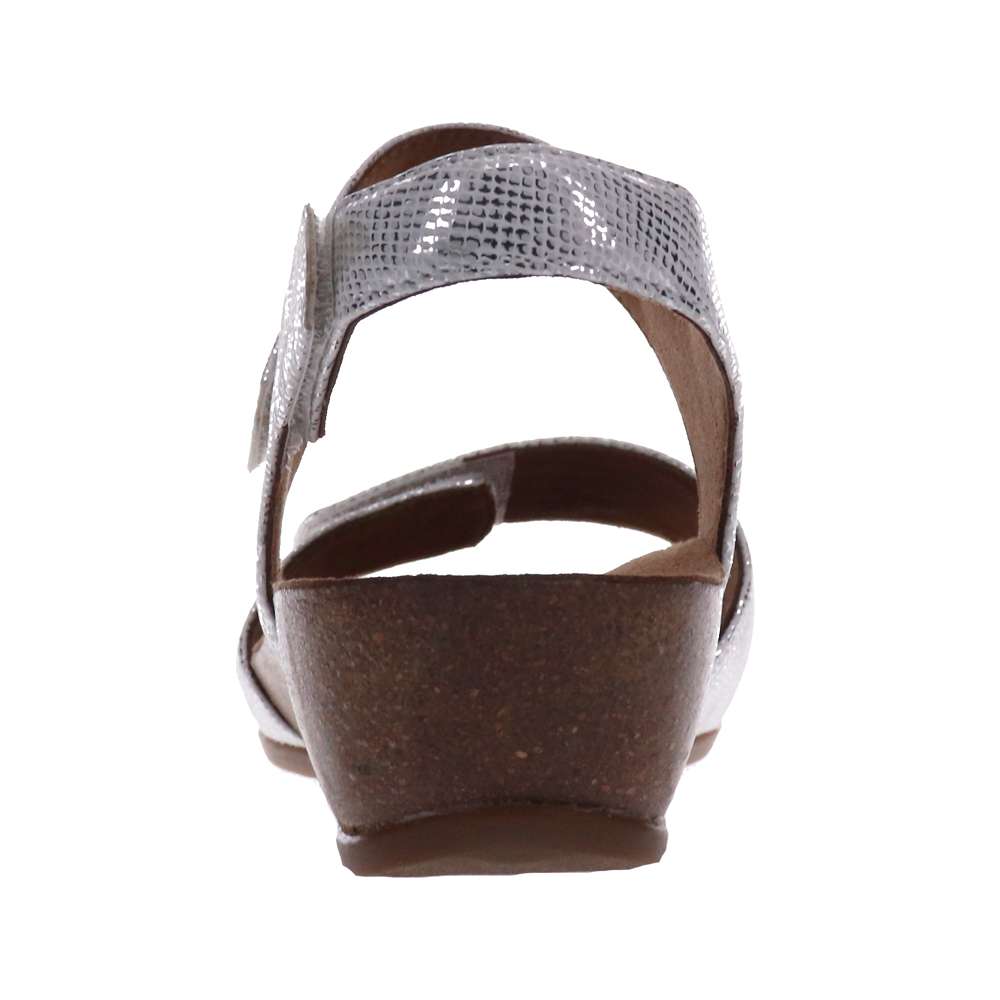 Jasmin Adjustable Wedge - White/Silver