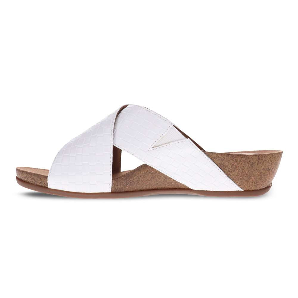 Jean Brick Wedge - White