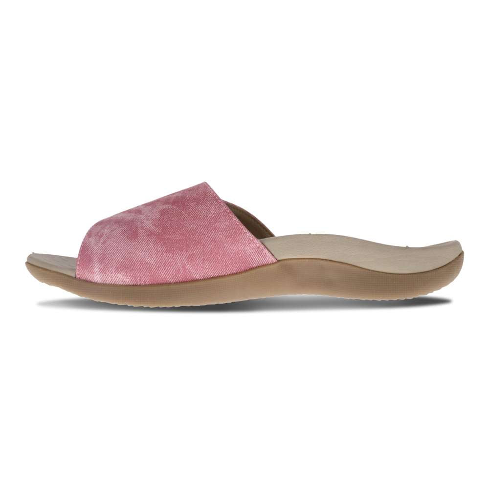Samos II Slide - Mauve Denim