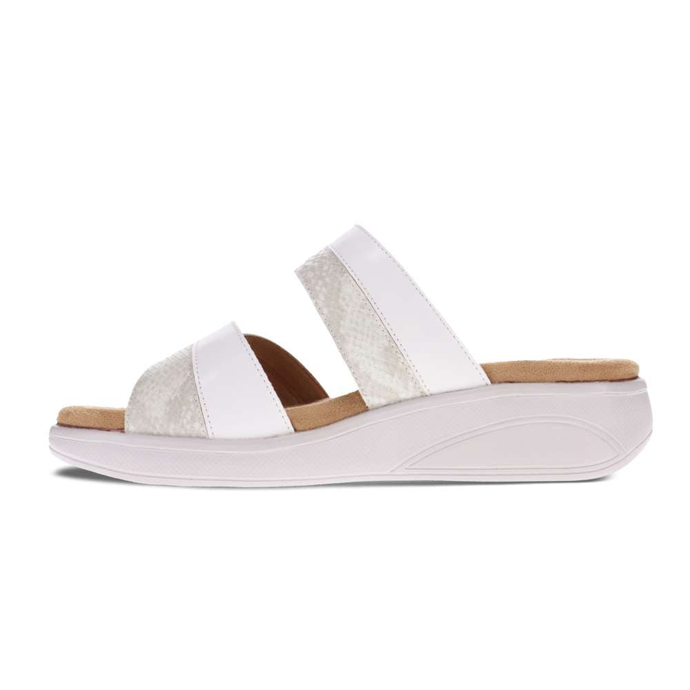 Sarah Slide Sandal - White