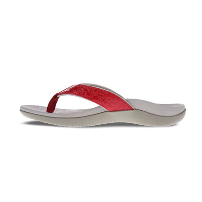 Sonoma Reptile Toe Post Sandal - Raspberry Reptile