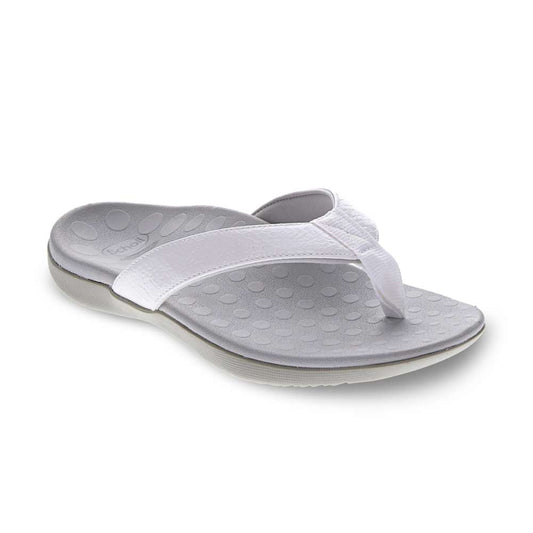 Sonoma Reptile Toe Post Sandal - White Reptile