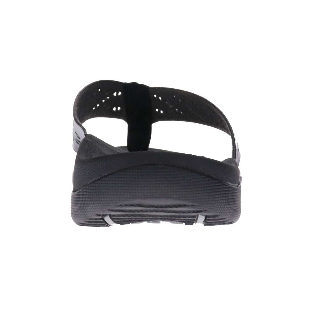 Spangle Toe Post Sandal - Black