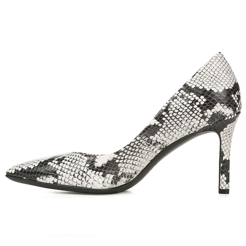 Anna Pump - Black/White Snake
