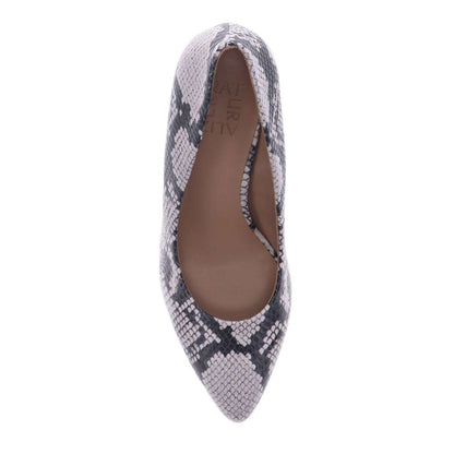 Evie Pump - Black/White Snake