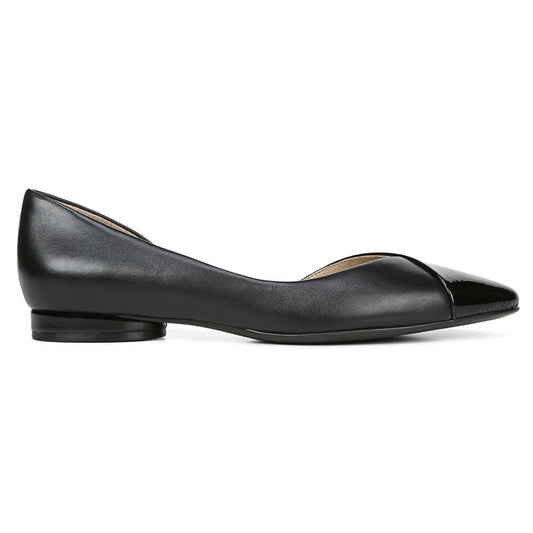 Hayden Demi d'Orsay Flat - Black Leather