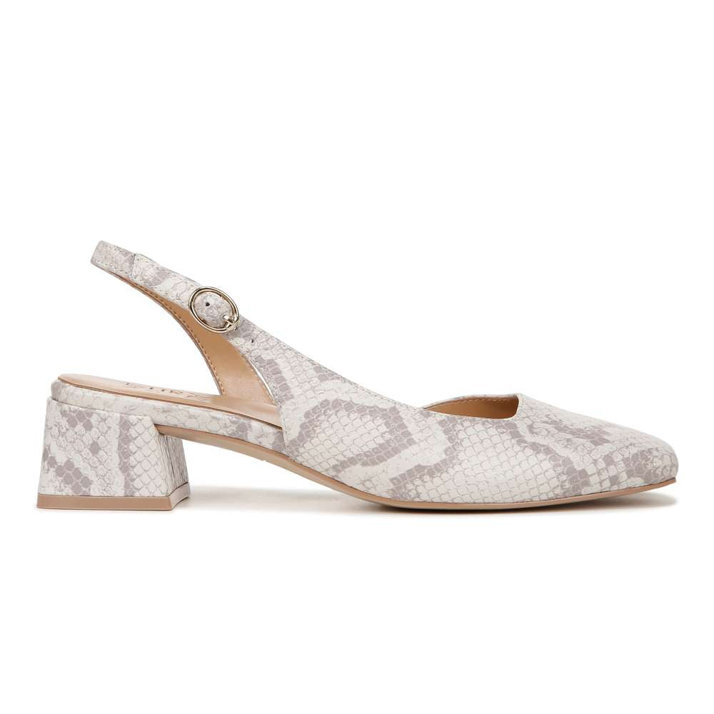 Jayla Sling Back Heeled Sandal - White Multi