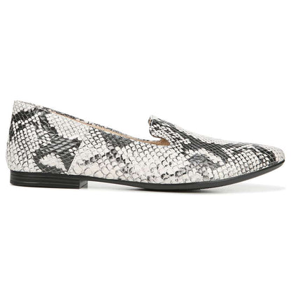 Lorna Flat - Black/White Snake