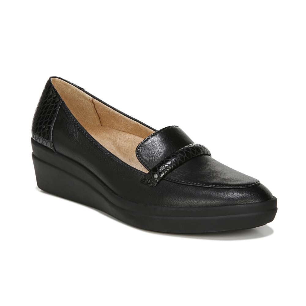 Samara Wedge - Black/Snake