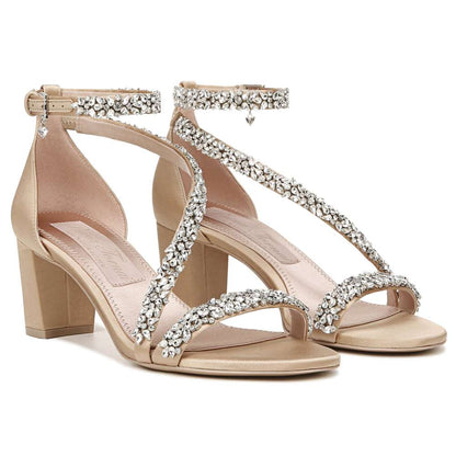 Ahava Heeled Sandal - Pnina Nude