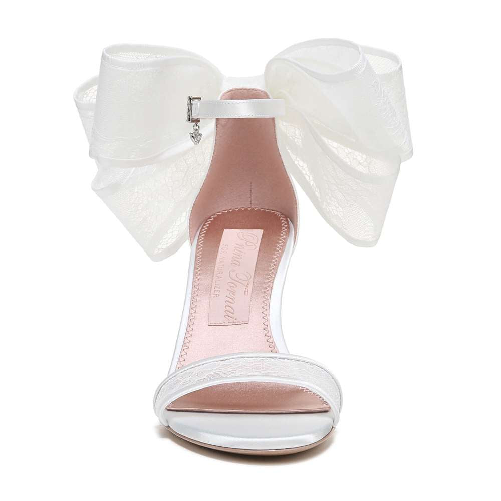 Amour Dress Sandal - Silk White Satin