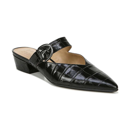 Bess Mule - Black Croc