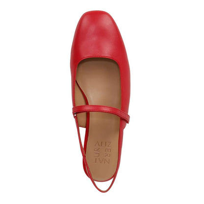 Connie Mary Jane Slingback Flat - Crantini Red