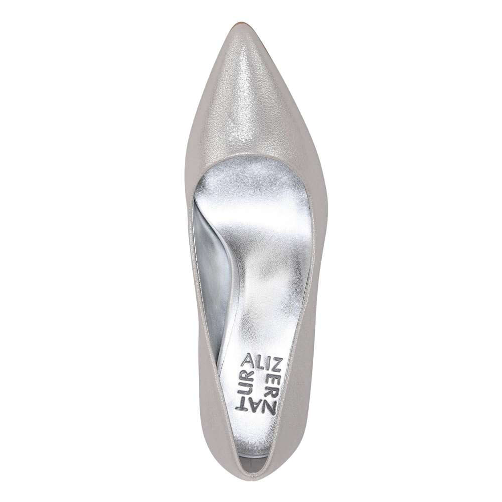 Everly Kitten Heel - Stone Metallic