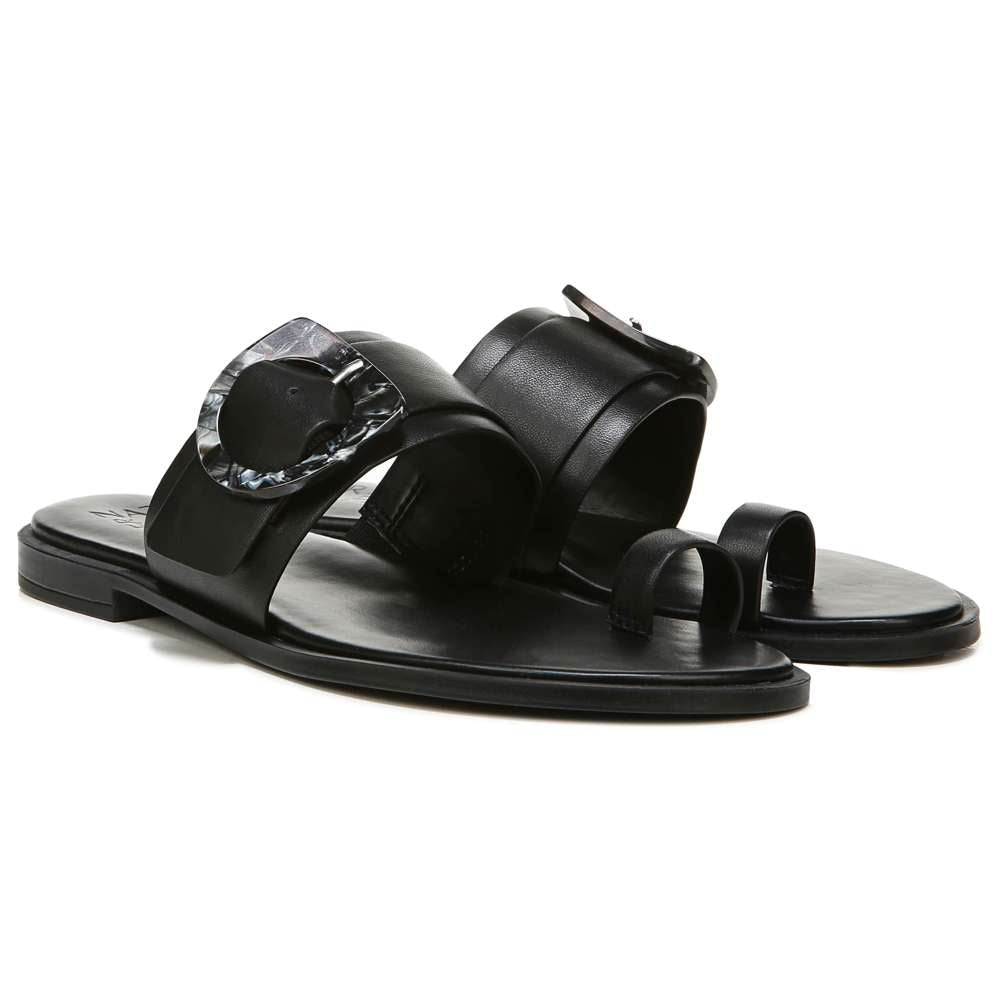 Finola Sandal - Black Leather