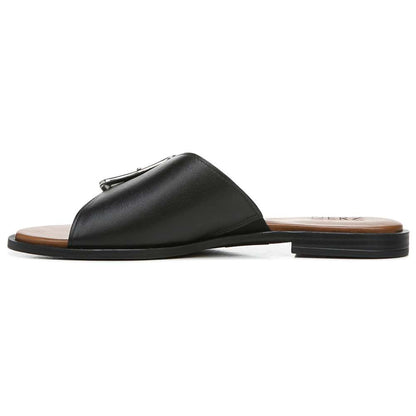 Forrest Slide Sandal - Black Leather