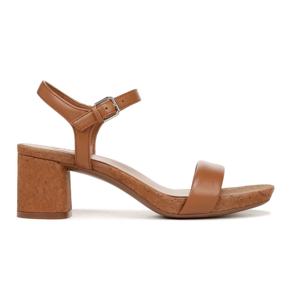 Izzy Heeled Sandal - English Tea