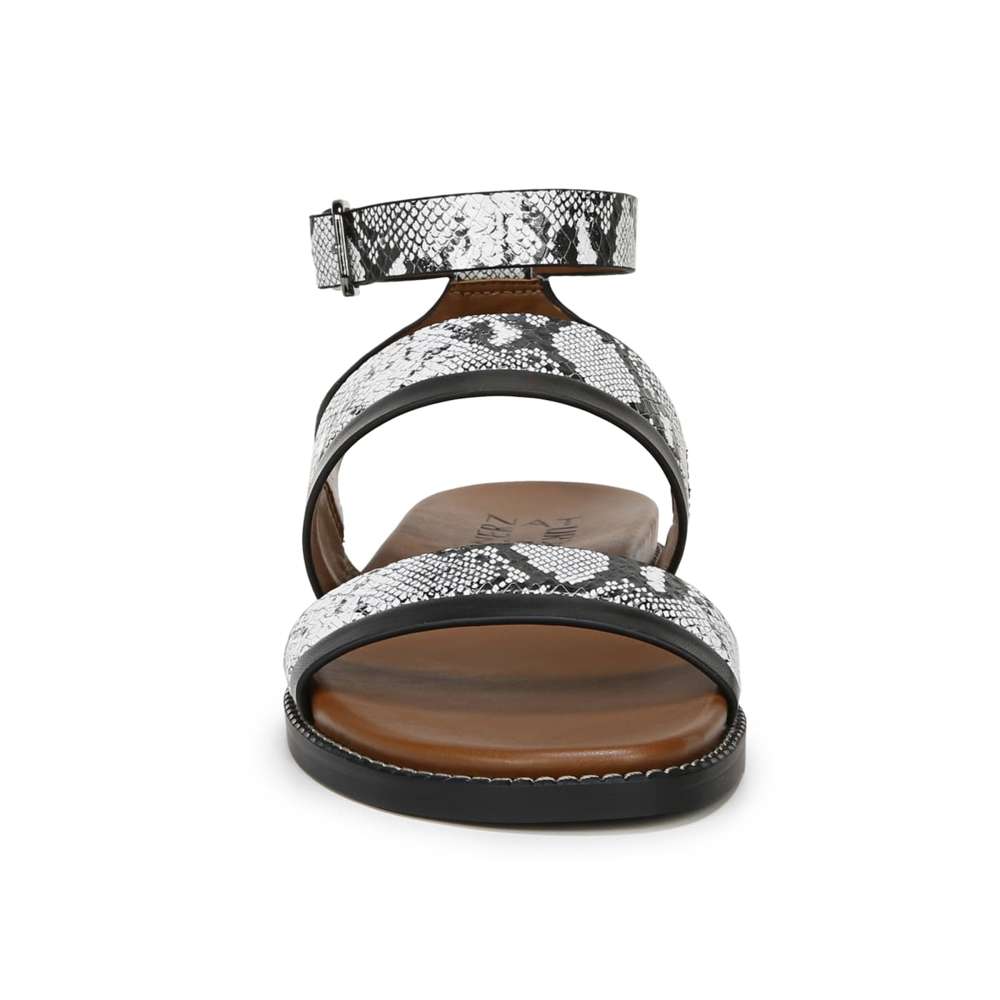 Kelsie Sandal - Black/White