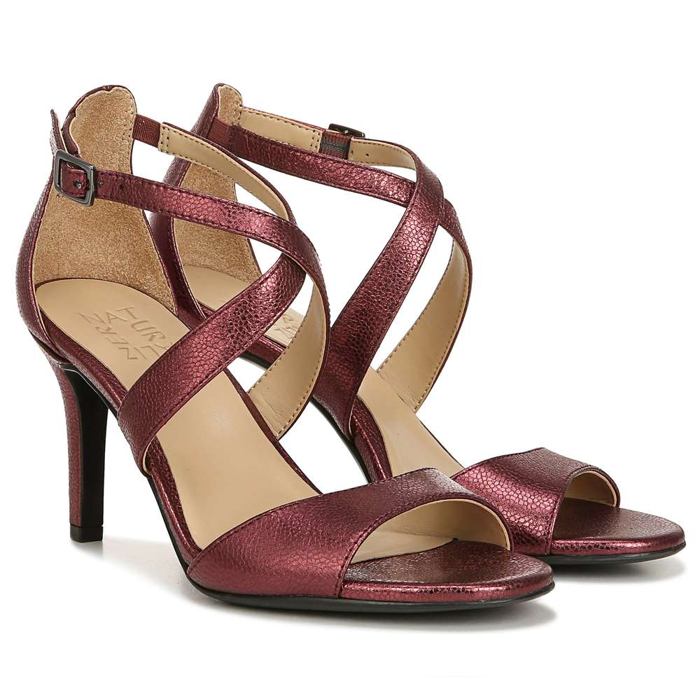 Kyra Heeled Sandal - Cranberry