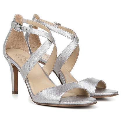 Kyra Heeled Sandal - Silver